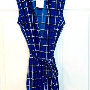 Banana Republic Retro Windowpane Midi Dress